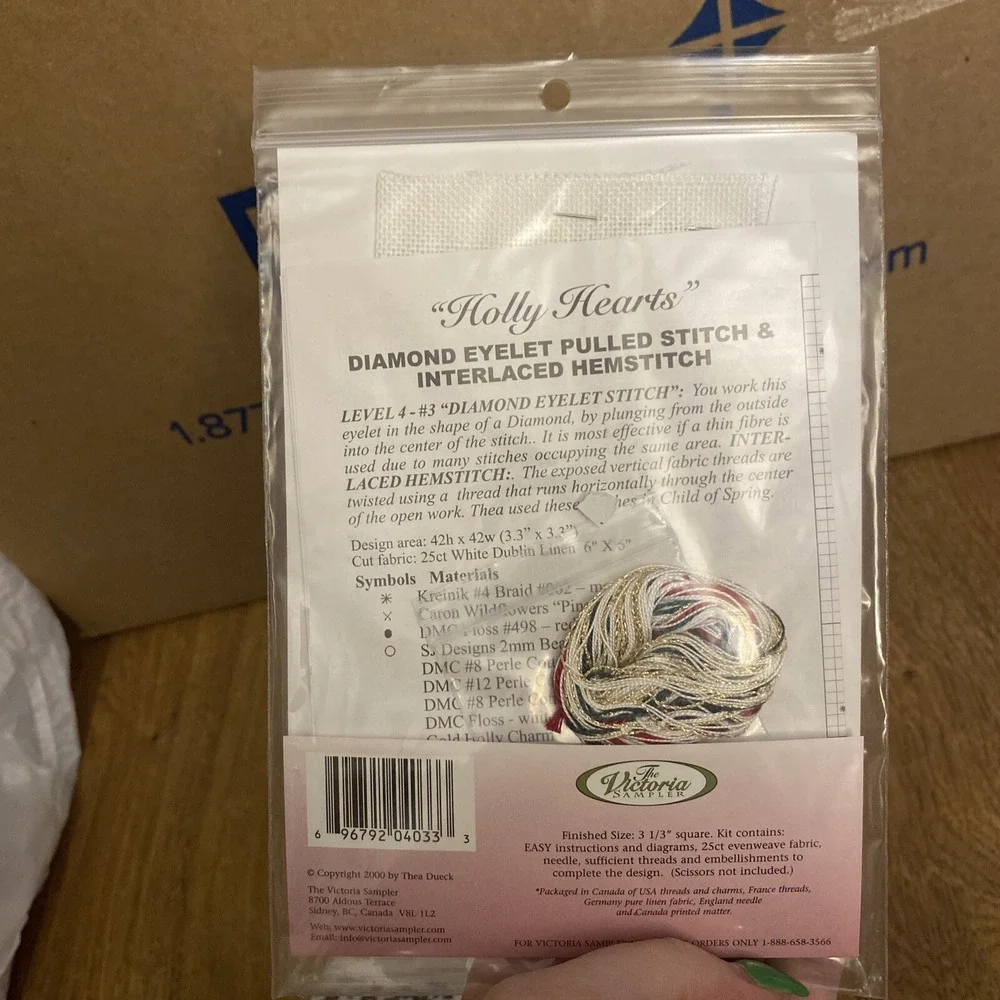 The Victoria Sampler‎ Cross Stitch Learning Collection Kit Set Of 2